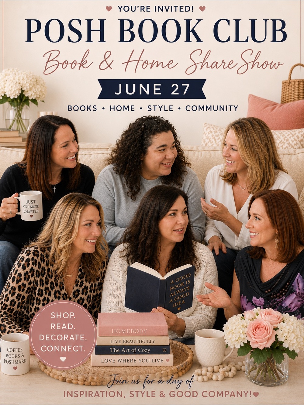 POSH HOME AND BOOK CLUB TRAIN SHOW. June 27th